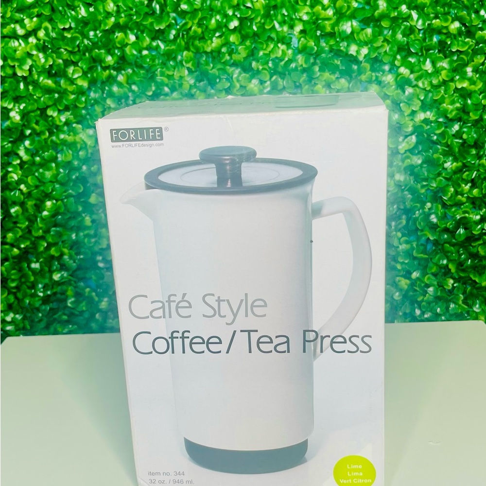 For Life Cafe Style 32-Ounce, White Coffee/Tea Press